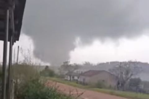 Tornado é Registrado em Pedro Osório no Rio Grande do Sul